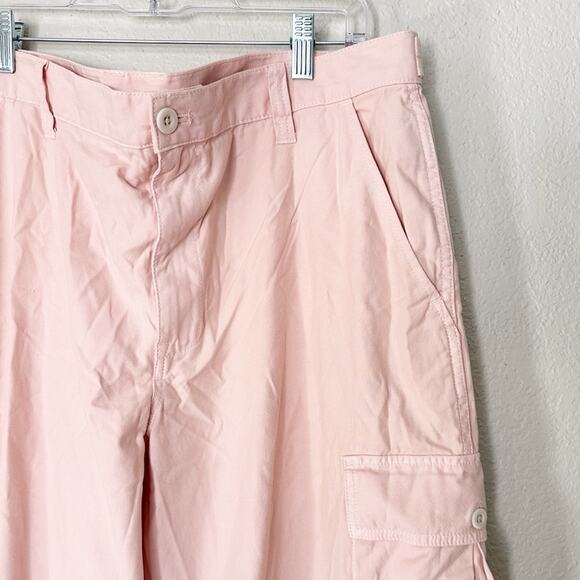 Madewell Garment-Dyed Low-Slung Straight Cargo Pants Pink Size 32 - Picture 5 of 12